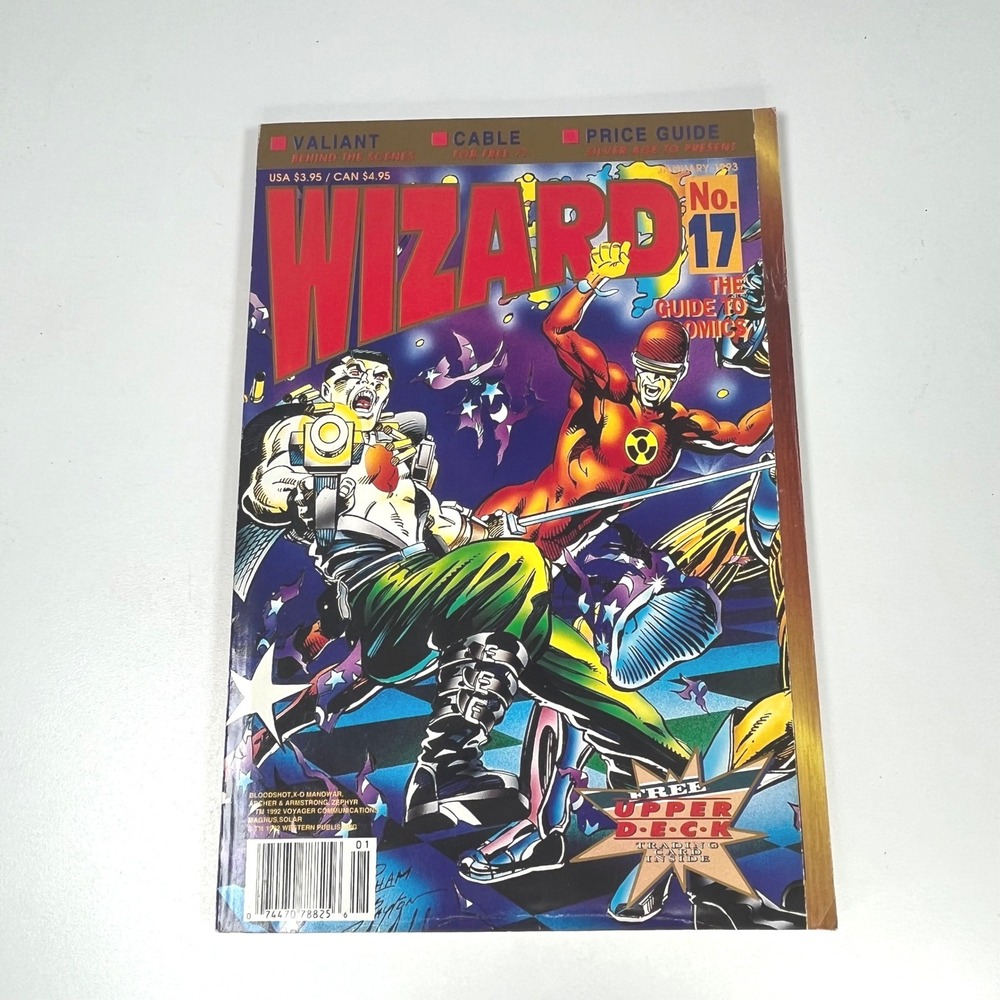 Wizard The Guide To Comics No 17 January 1993 Bloodshot Solar Valiant Cable
